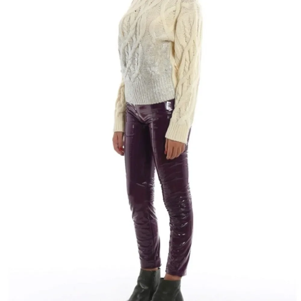 Pinko‎ etiope cable knit wool blend sweater thick chunky fisherman small new